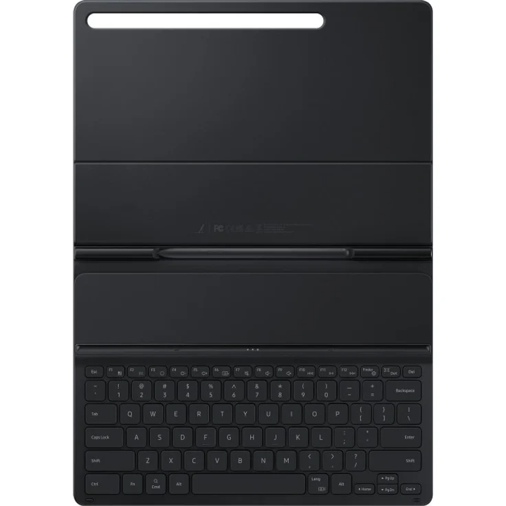 Samsung EJ-DT730 Book Cover Keyboard Slim für Galaxy Tab S7+ / Tab S7 FE / Tab S8+, schwarz, DE (EF-DT730BBGGDE) – Bild 2