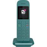 Telekom Speedphone 12 schnurloses Festnetztelefon, zur Nutzung an aktuellen Routern mit integrierter DECT-CAT-iq Schnittstelle (z.B. Speedport, Fritzbox), 5 cm Farbdisplay, VoIP-Telefon, petrol