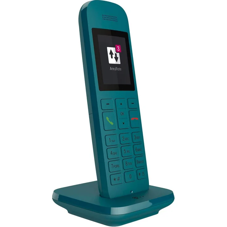 Telekom Speedphone 12 Duo, Zusätzliches Mobilteil, DECT Telefon, petrol - Preisvergleich – Bild 3
