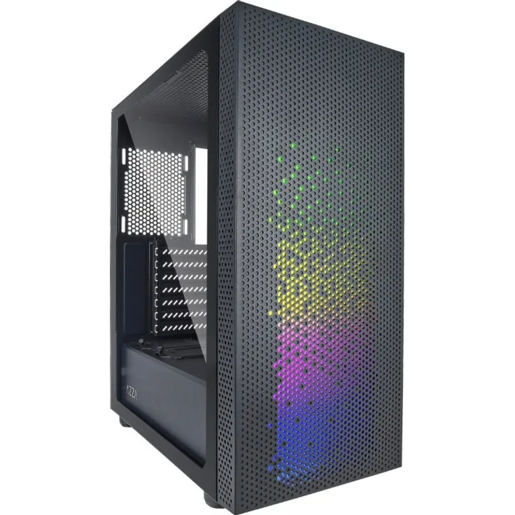AZZA Celesta 340F Tower-Gehäuse, schwarz, Tempered Glass
