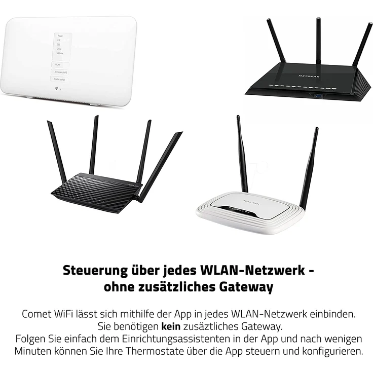 Eurotronic Comet Wifi 2021, Heizkörperthermostat, intelligentes Heizen per WLAN, Heizkosten sparen, Thermostat zur Regulation der Raumtemperatur von unterwegs (700200) – Bild 10