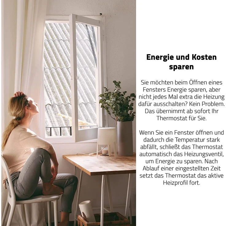 Eurotronic Comet Wifi 2021, Heizkörperthermostat, intelligentes Heizen per WLAN, Heizkosten sparen, Thermostat zur Regulation der Raumtemperatur von unterwegs (700200) – Bild 9