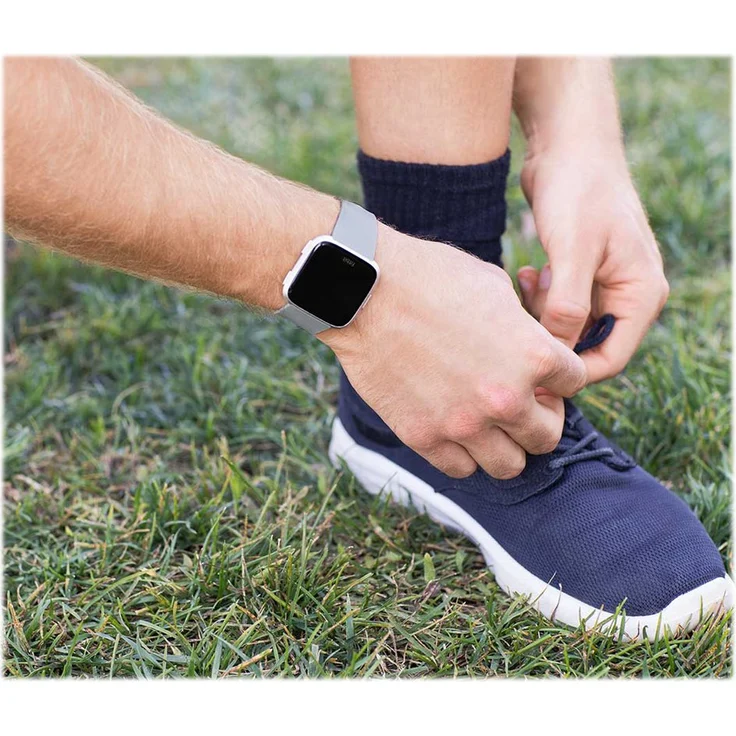 Fitbit Versa, Gesundheits & Fitness Smartwatch mit Herzfrequenzmessung, 4+ Tage Akkulaufzeit & Wasserabweisend bis 50 m Tiefe, Grau – Bild 10
