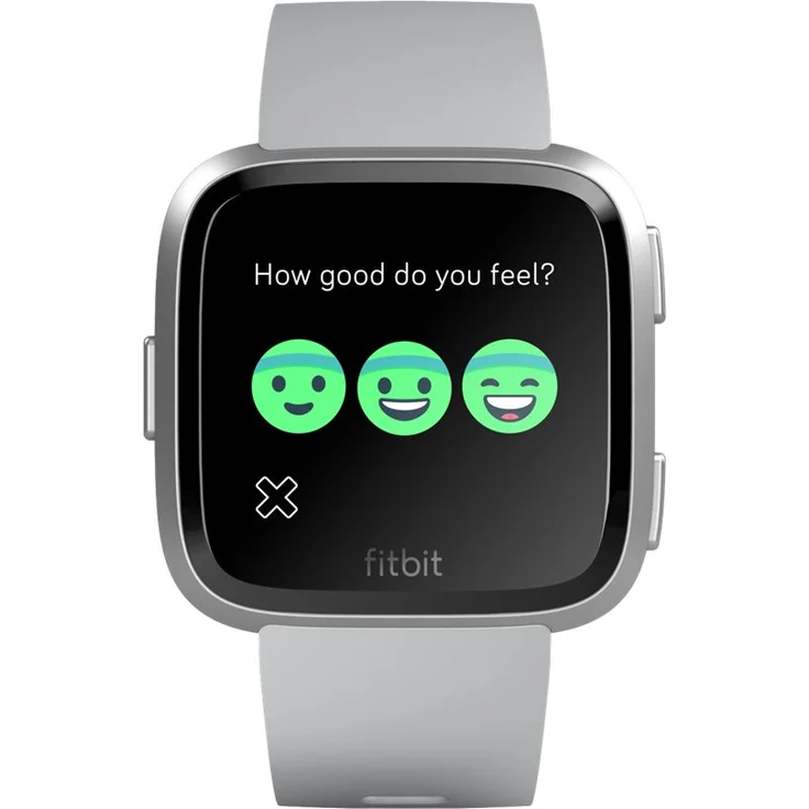 Fitbit Versa, Gesundheits & Fitness Smartwatch mit Herzfrequenzmessung, 4+ Tage Akkulaufzeit & Wasserabweisend bis 50 m Tiefe, Grau – Bild 5