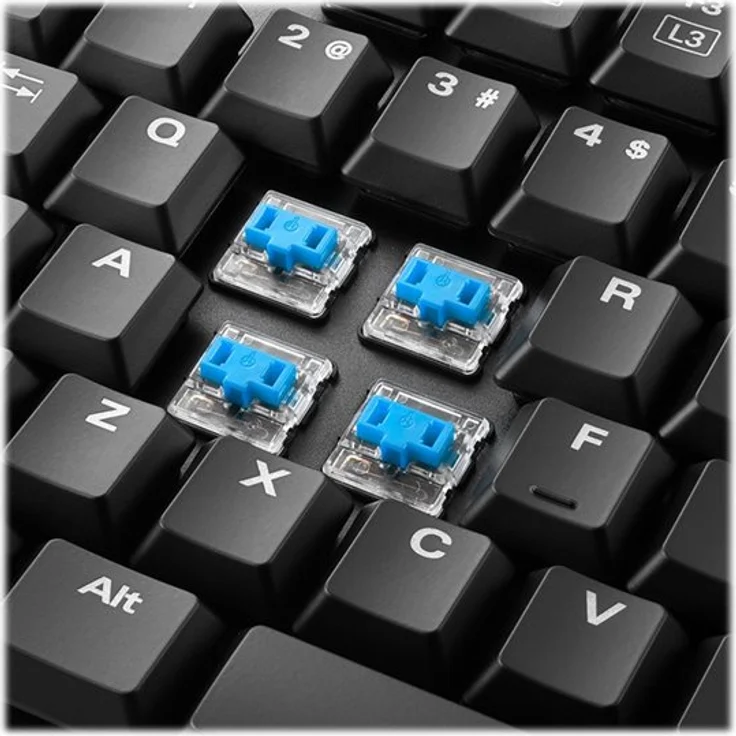 Sharkoon PureWriter RGB Red - Tastatur - Hintergrundbeleuchtung - USB - Deutsch QWERTZ - Kailh Red (4044951021451) – Bild 6