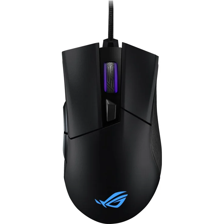 Asus ROG Gladius 2 Origin Gaming Maus (12000 DPI, Aura Sync RGB Unterstützung, ergonomisches Design) stahlgrau – Bild 4