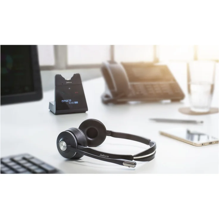 Jabra Engage 75 Stereo Wireless-Profi-Headset mit DECT-Bluetooth für 5 Endgeräte, mit Ladeschale, Skype for Business Open Office zertifiziert – Bild 8