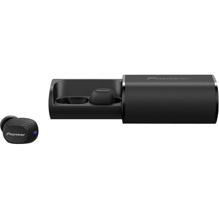 Pioneer SE-C8TW(B) True Wireless In-Ear Kopfhörer (Ohrhörer, Bluetooth, Mikrofon-Freisprechfunktion, 3 Stunden Wiedergabe mit Zusatz Akku in Transportbox, leicht und bequem), Schwarz – Bild 2