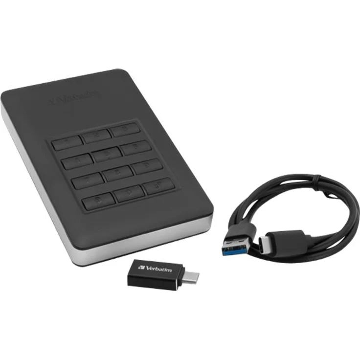 Verbatim Store 'n' Go Portable - Solid-State-Disk - verschlüsselt - 256 GB - extern (tragbar) - USB 3.1 Gen 1 (USB-C Steckverbinder) - 256-Bit-AES (53402) – Bild 9