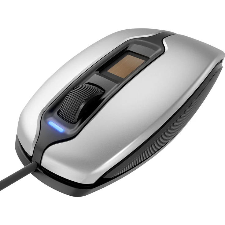 CHERRY MC4900 - Maus - rechts- und linkshändig - optisch - 3 Tasten - kabelgebunden - USB - Silver/Black – Bild 2