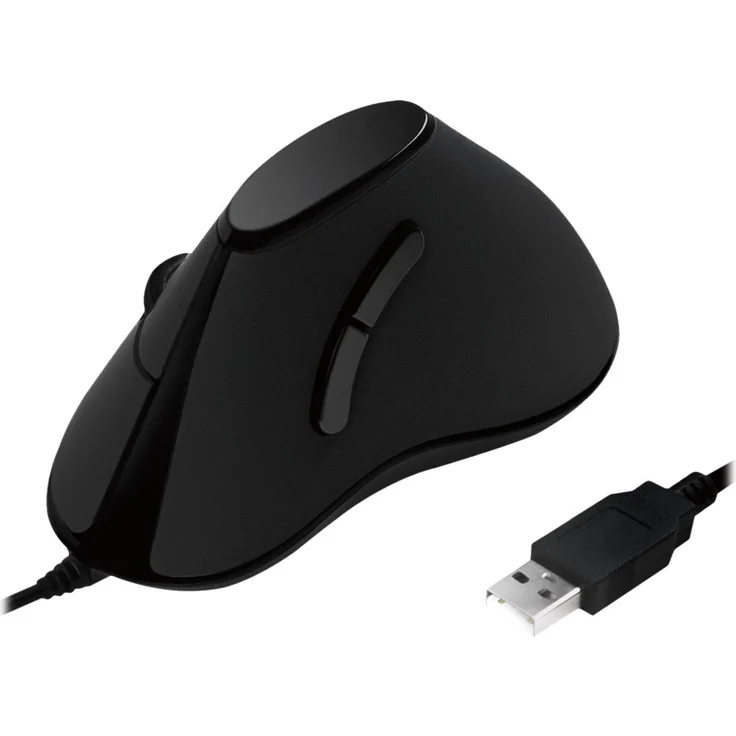 LogiLink ID0158 Ergonomische Vertical-Maus, USB schwarz – Bild 2