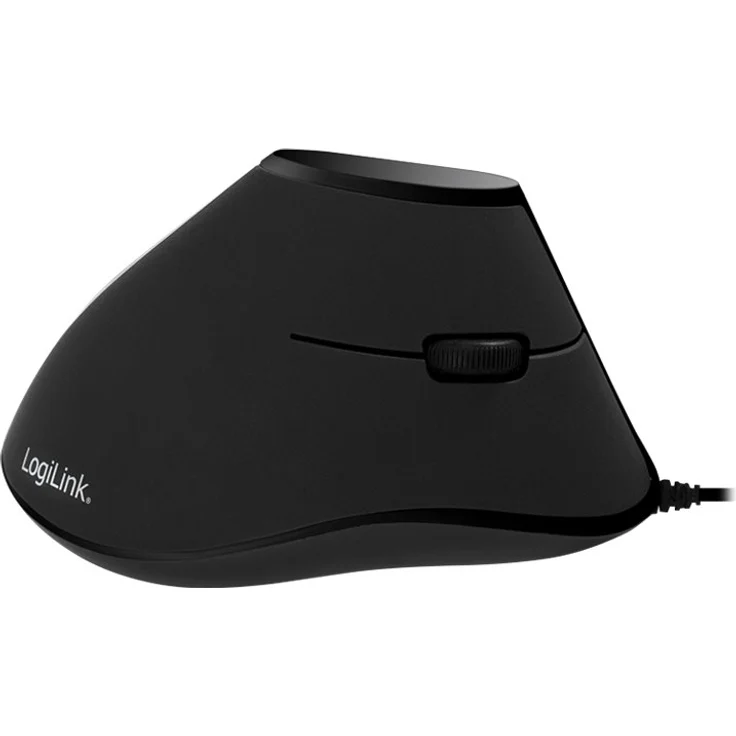 LogiLink ID0158 Ergonomische Vertical-Maus, USB schwarz – Bild 1