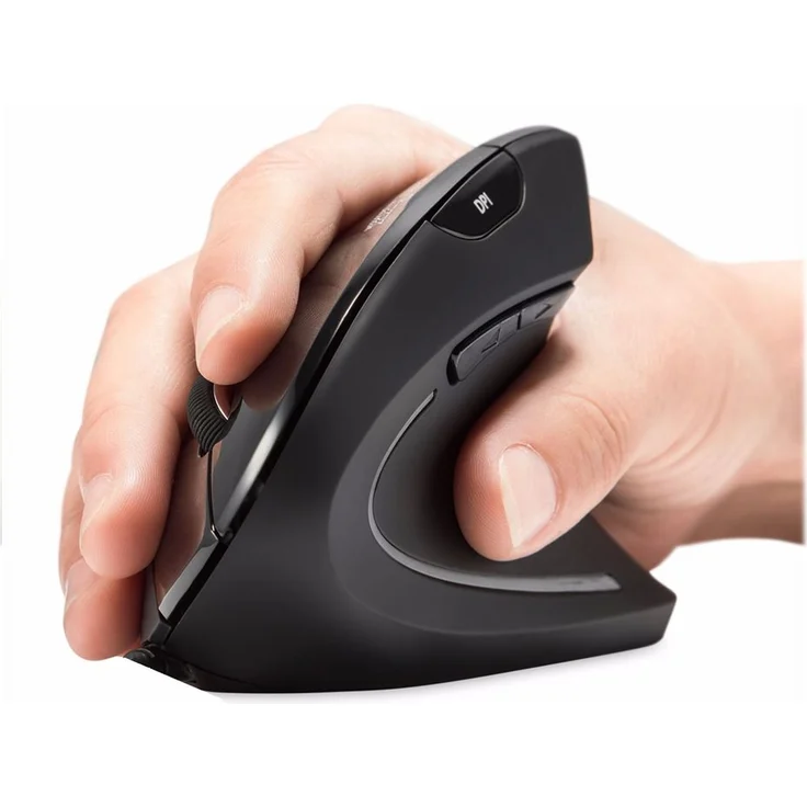 Perixx PERIMI-713 Ergonomische Linkshänder Maus - Vertikales Design - 2,4GHz - 800-1200-1600 DPI – Bild 6
