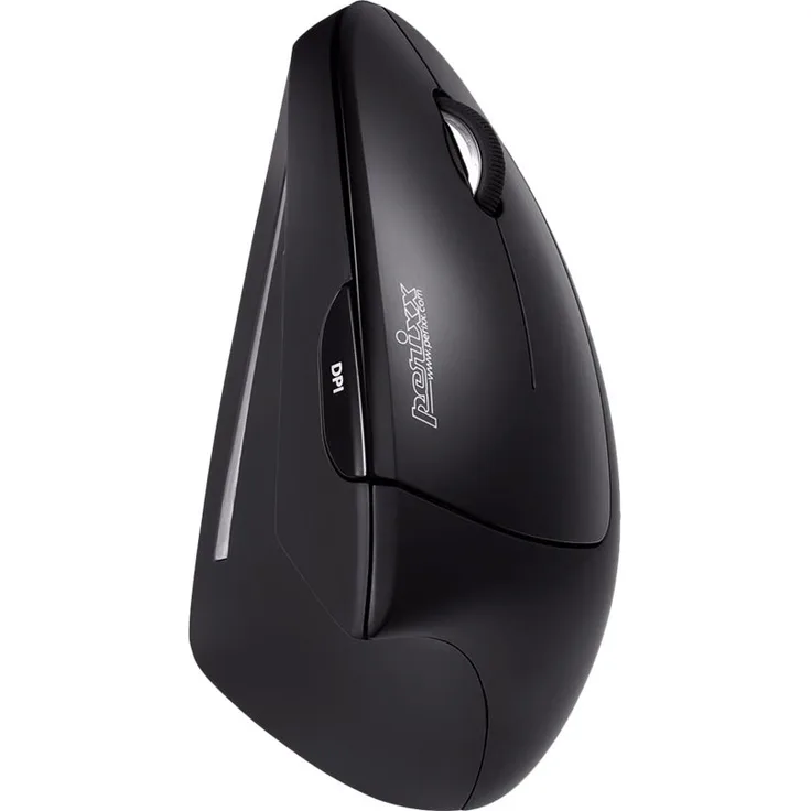 Perixx PERIMI-713 Ergonomische Linkshänder Maus - Vertikales Design - 2,4GHz - 800-1200-1600 DPI