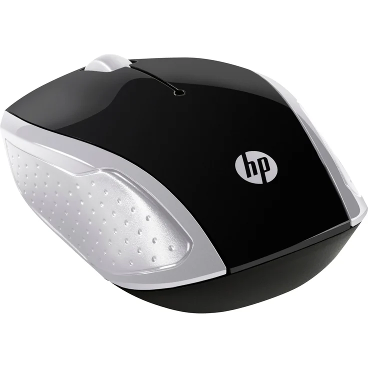 HP 200 (2HU84AA) kabellose Maus (1.000 dpi, 3 Tasten, Scrollrad, USB dongle) schwarz - silber – Bild 2