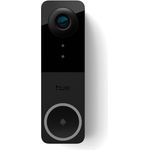 Philips Hue Secure, kabelgebundene Video-Türklingel mit 2K-Auflösung, 180° Weitwinkelansicht, zwei-Wege-Audio, Infrarot-Nachtsicht, nahtlose Integration mit Philips Hue Lichtern, schwarz