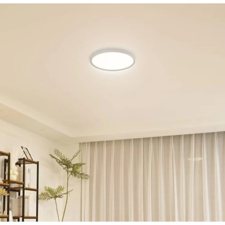 Lindby LED Deckenleuchte 'Deika' in Weiß für Wohnzimmer & Esszimmer (1 flammig) - Energiesparende LED-Deckenlampe – Bild 2