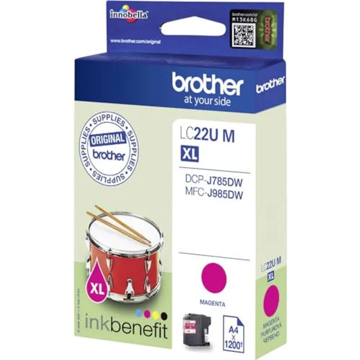 Brother Original XL-Tintenpatrone LC-22UM magenta (für Brother MFC-J985DW und DCP-J785DW) – Bild 2