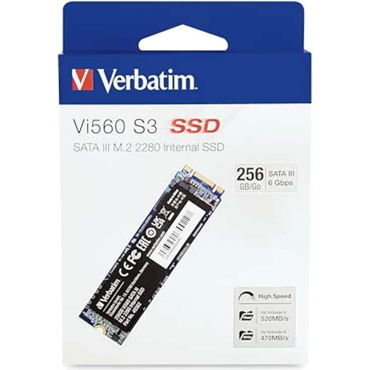Verbatim Vi560 S3 - Solid-State-Disk - 256 GB - intern - M.2 2280 - SATA 6Gb/s – Bild 5