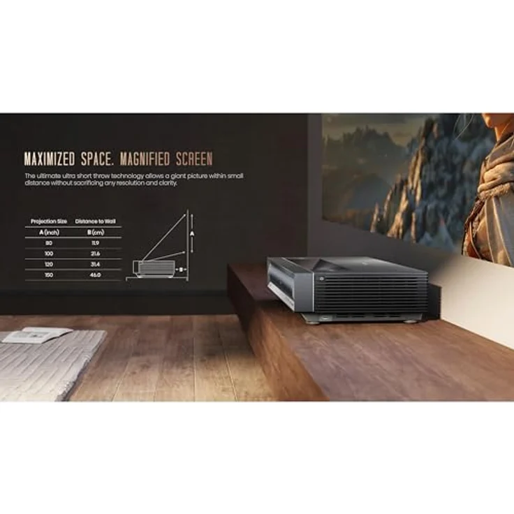 Hisense PX3 Pro Beamer, 3840 x 2160 4K UHD, 3.000 ANSI Lumen – Bild 6