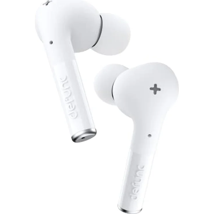 Defunc True Entertainment In-Ear True Wireless Earbuds, 3D Sound Dual Mic, Low Latency, Fast Charging Case, Touch Control, IPX4 Waterproof Gaming & Streaming Earphones (White) – Bild 2