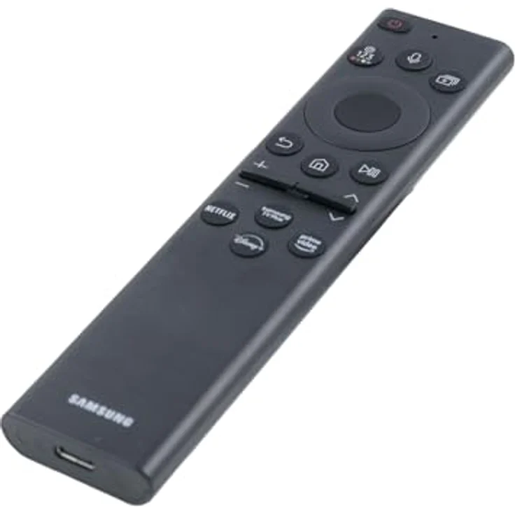 Samsung Original Fernbedienung BN59-01385B, Eco Solar Sprach-Fernbedienung für Samsung TVs, USB C, leicht und umweltfreundlich, kompatibel mit Google Assistant – Bild 4