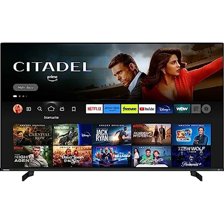 Toshiba 65QF5D63DA 65 Zoll QLED Fernseher/Fire TV (4K Ultra HD, HDR Dolby Vision, Smart TV, Triple-Tuner, Alexa Built-In, Bluetooth, Sound by Onkyo) [2023] – Bild 1