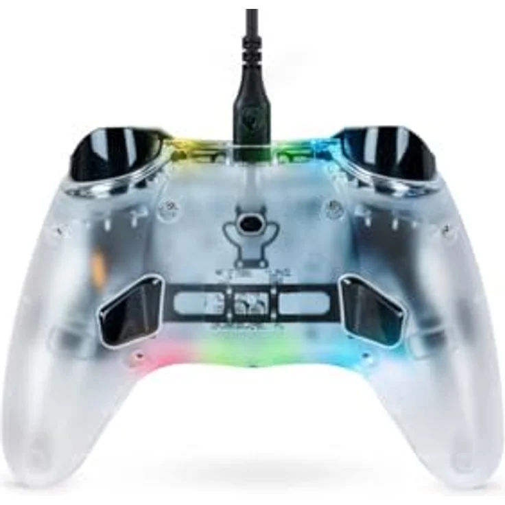 Nacon Xbox Controller EVOL-X PRO, RGB / Transparent - Offiziell lizenzierter Controller mit 4 Vibrationsmotoren, Shortcut-Tasten und personalisierbaren RGB-Lichteffekten – Bild 3