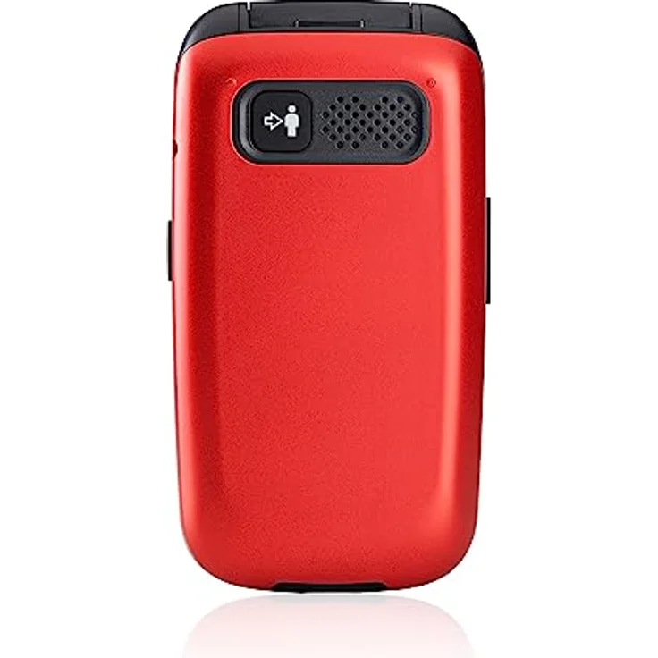 Panasonic KX-TU550EXR 4G Essentials Clamshell Handy für Senioren, 1,2 MP Kamera, Seniorentelefon mit großem 2,8 Zoll Display, 300 Stunden Standby-Zeit, Rot – Bild 3