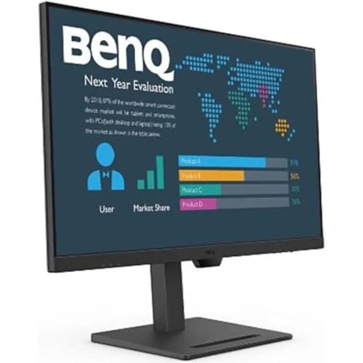 BenQ BL3290QT, 31.5 Zoll WQHD Monitor mit 2560x1440 Auflösung, DP/USB-C/HDMI, Pivot-Funktion, Schwarz – Bild 2