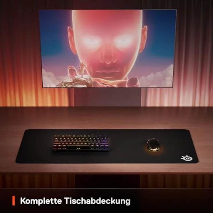 SteelSeries QcK Gaming Mauspad XXL - Erstklassiges Tracking und Stabilität - E-Sports-Mousepad - Anti-Rutsch-Unterseite - Komplette Tischabdeckung – Bild 5