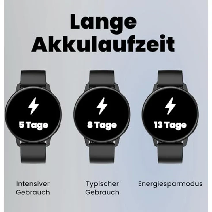 SPC Smartee Duo Classic, Smartwatch schwarze Uhr mit 1,43" AMOLED-Display, Bluetooth-Anrufen, 8 Tagen Akkulaufzeit, 100 Sportarten, IP68, austauschbarem Metallarmband – Bild 5