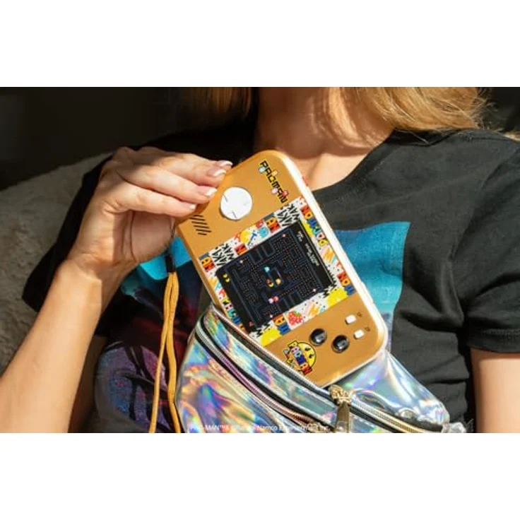 My Arcade Pac-Man Pocket Player Max, Tragbares Gaming-System mit 3.5 Zoll hochauflösendem Farbdisplay und integriertem Lautsprecher - 45th Anniversary Edition – Bild 6
