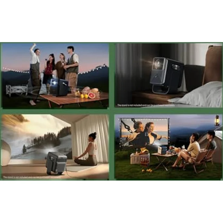 Wanbo Mozart 1 Pro (2025), 1080p Beamer mit Android-System und Google Assistant, dunkelblau – Bild 9