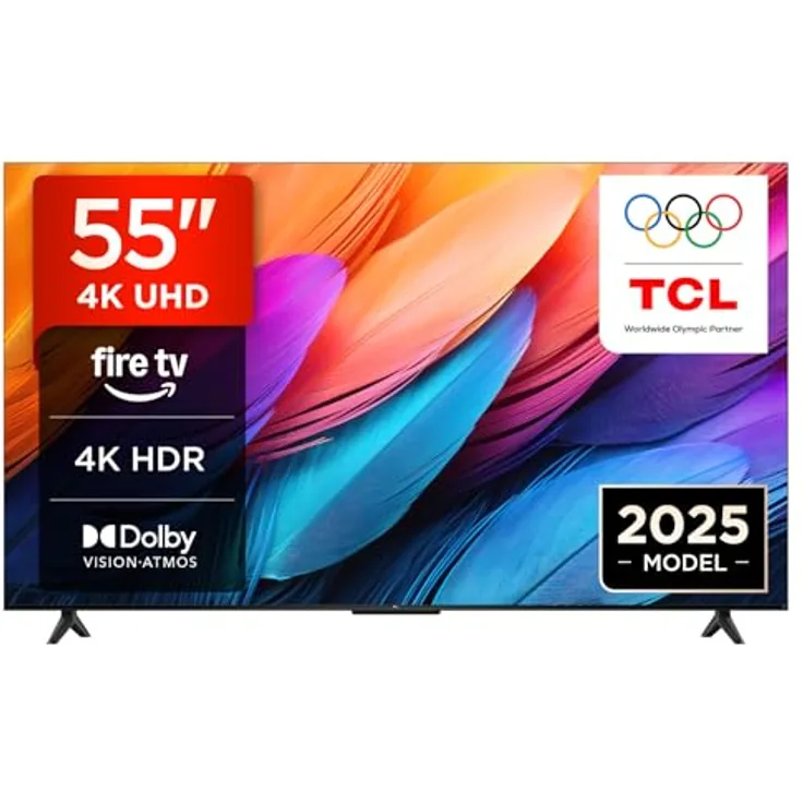 TCL 55PF650A 55-Zoll 4K Ultra HD Smart LED Fire TV, HDR, Dolby Vision, Alexa integriert, Airplay 2, Miracast