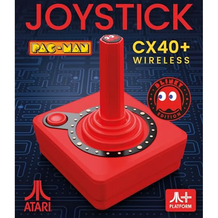 Plaion CX40+ Pac-Man Edition, Wireless Gaming Controller im klassischen Pac-Man-Design, Rot – Bild 2