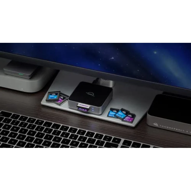 OWC Atlas Dual CFexpress + SD Kartenleser, USB-C Dual-Slot CFexpress Typ B und SDXC UHS-II Kartenleser, (OWCTCCFXBSDRDR) – Bild 5