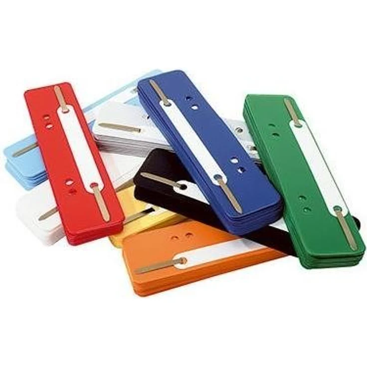 Soennecken Heftstreifen 3,4 x 15 cm (B x H) Polypropylen, 250 St./Pack, weiß, gelb, orange, rot, hellblau, dunkelblau, dunkelgrün, grau, braun, schwarz – Bild 1