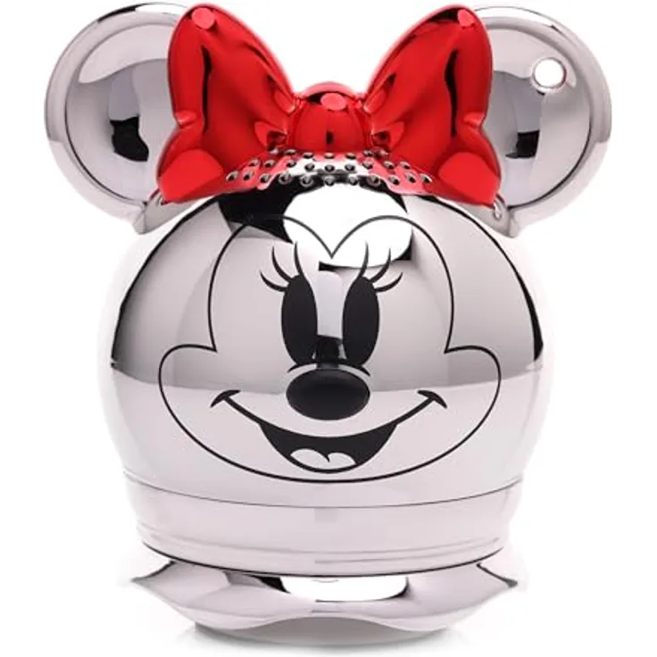 Bitty Boomers Mini Bluetooth-Lautsprecher Disney Minnie Maus, kompakt, Platin, ideal für unterwegs