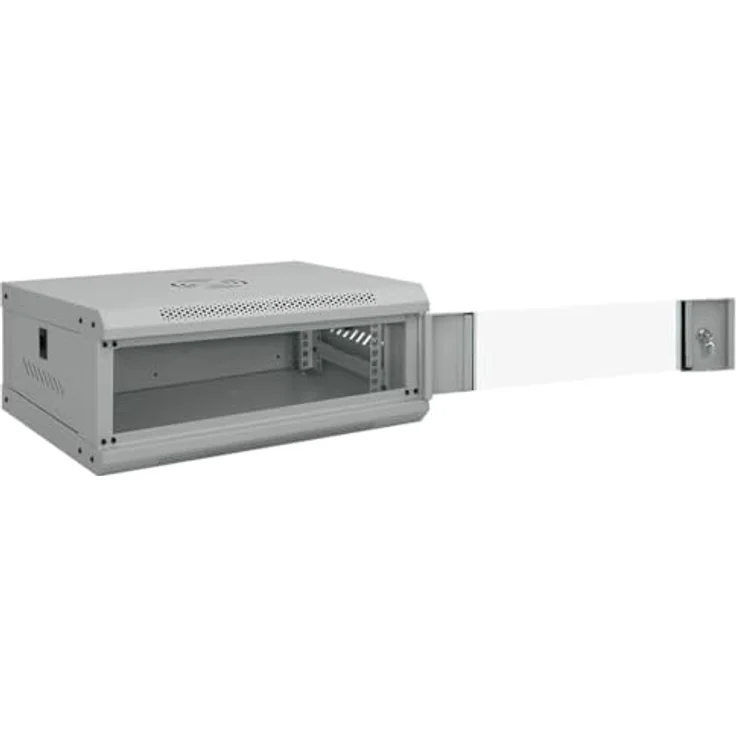 vidaXL Netzwerkschrank, Grau, 53 x 35 x 21 cm, aus Stahl mit integriertem Speicher – Bild 9