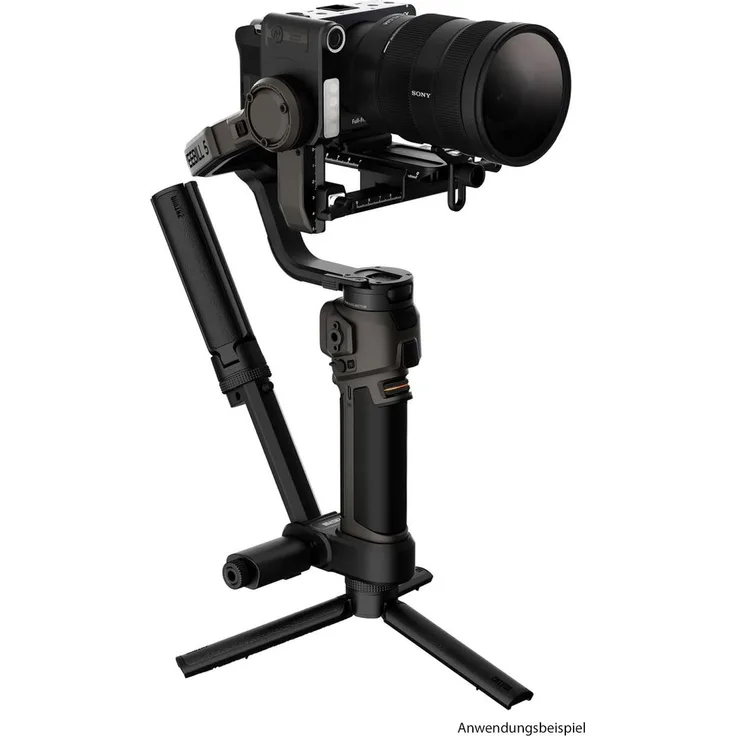 Zhiyun WEEBILL 5 Combo, Kamera-Zubehörkit mit doppellagiger Schnellwechselplatte, Objektivstützhalterung und AI-Modul