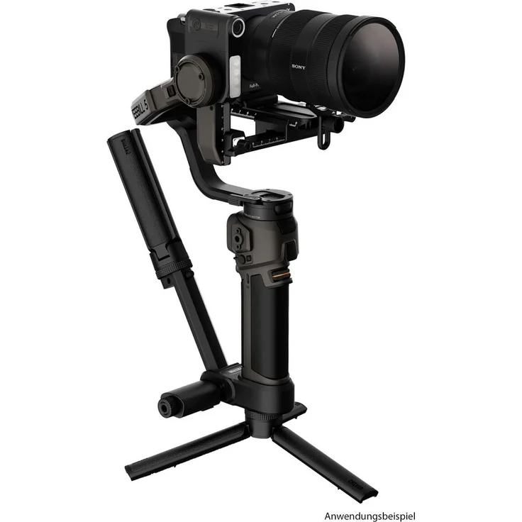 Zhiyun WEEBILL 5 Combo, Kamera-Zubehörkit mit doppellagiger Schnellwechselplatte, Objektivstützhalterung und AI-Modul