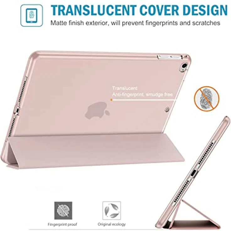 ProCase Soft Hülle für iPad 9.7 Zoll 6./5. Generation, Air 1/2 - Weiche TPU Schutzhülle mit Auto Schlaf/Wach-Modus, Rosa – Bild 5