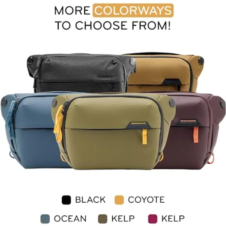 Peak Design Everyday Sling 6L, Kamera Schultertasche für spiegellose Kameras und Tablets, Schwarz – Bild 9