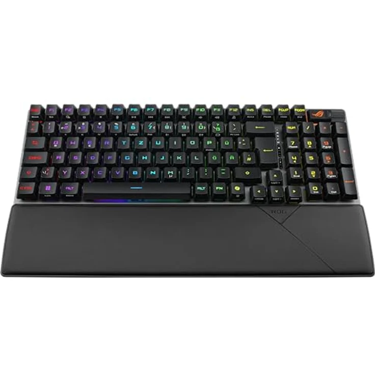 ASUS ROG Strix Scope II 96 RX Wireless Black kabellose optische Gaming-Tastatur (Bluetooth, 2,4 GHz, kabelgebunden USB, Streaming-Hotkeys, ROG RX Optical Switches, ROG-Tastaturstabilisatoren) – Bild 3