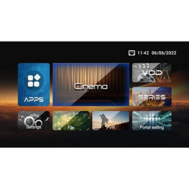 Golden Interstar Beta X 4K UHD Linux - Set Top Box Ultra HD 4K OTT Mediaplayer, 4K 60FPS Full HD HDR, 1 GB DDR4 RAM, 8 GB interner Speicher – Bild 5