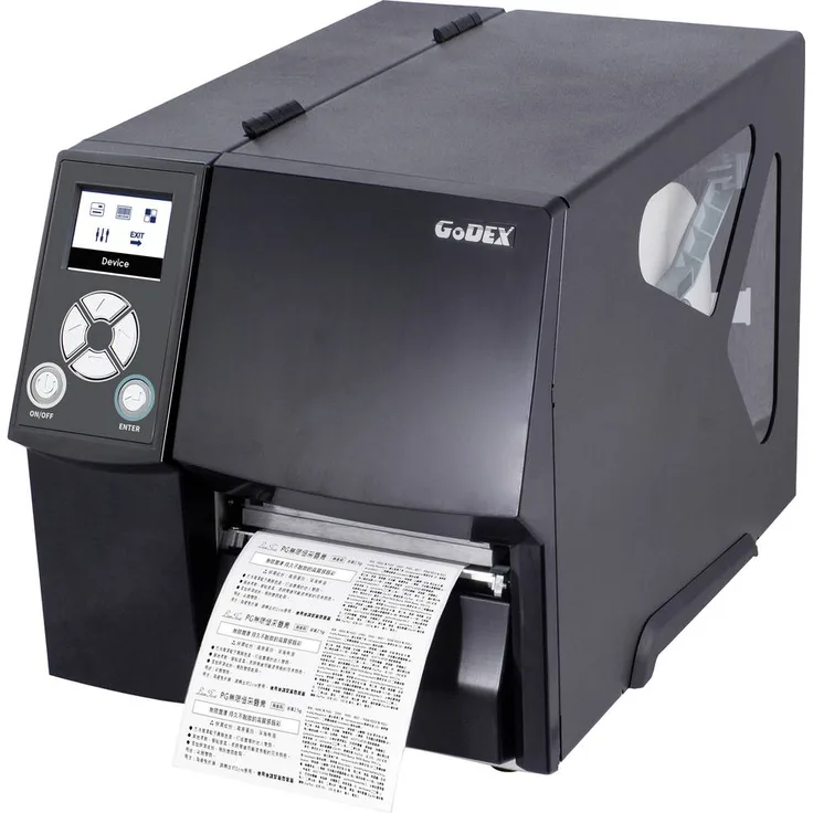 Godex ZX420i+ Etikettendrucker, Thermodirekt und Thermotransfer, 203 x 203 dpi, max. Etikettenbreite 118mm, USB, RS-232, LAN