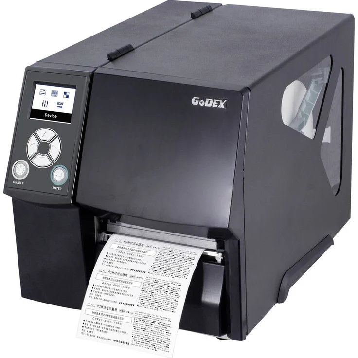 Godex ZX420i+ Etikettendrucker, Thermodirekt und Thermotransfer, 203 x 203 dpi, max. Etikettenbreite 118mm, USB, RS-232, LAN