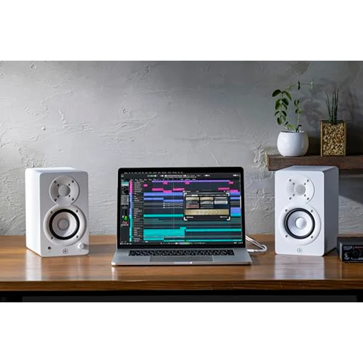 Yamaha HS3, Aktive Zwei-Wege-Nahmonitore mit 3,5" Tieftöner, weiß, 70 Hz - 22 kHz Frequenzgang, 26 W Ausgangsleistung – Bild 7