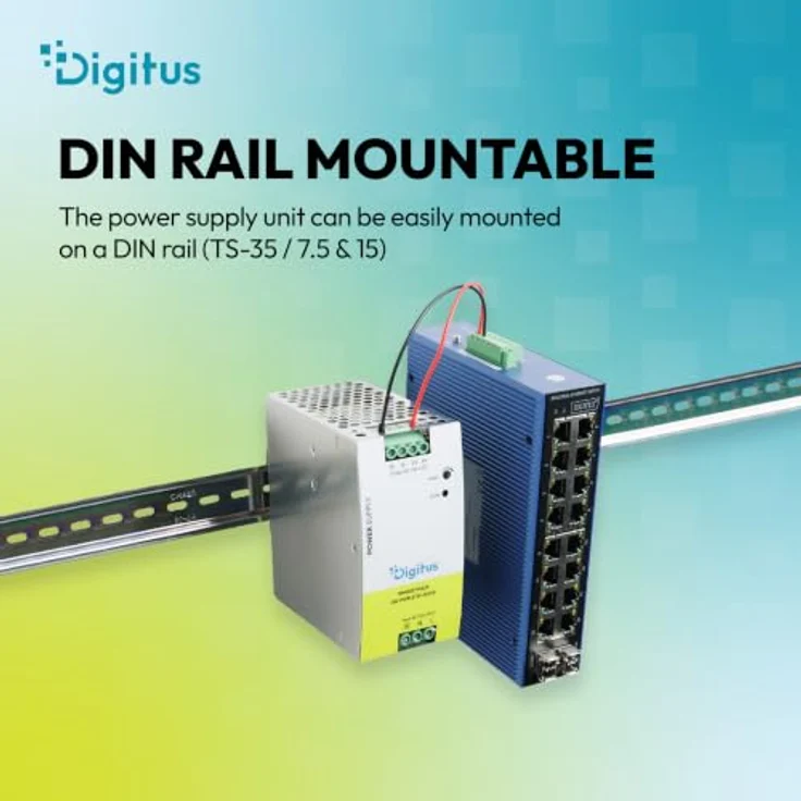 DIGITUS DN-PWR-STD-24048, Industrienetzteil 240 W, 48 V, lüfterlos, kompakt für DIN-Schienen, Schutzmechanismen – Bild 3